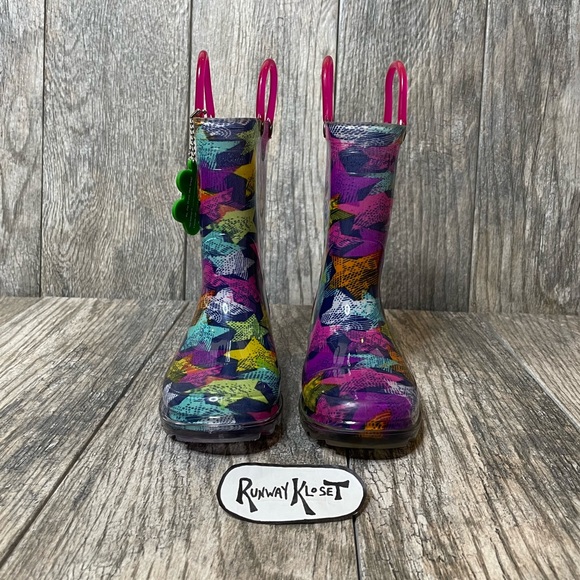 WESTERN CHIEF SCRIBBLE STARS Rain Boots 10 - Picture 3 of 11